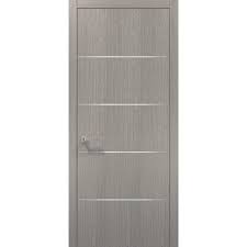 Explore our collection of panel doors here at homebase. ì‡¼í•'365 í•´ì™¸êµ¬ë§¤ëŒ€í–‰ Modern Wood Interior Door 28 X 80 With Hardware Planum 0020 Grey Oak Single Pre Hung Panel Frame Trims Bathroom Bedroom Sturdy Doors
