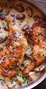 Easy Chicken Legs With Creamy Mushroom Sauce Easy Chicken Dinner Recipes Easy Chicken Dinners Drumstick Recipes