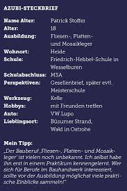 Die handwerksordnung teil ii regelt: Patrick Wird Fliesen Platten Und Mosaikleger Me2be