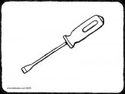Screwdriver coloring page pages template. Screwdriver Kiddicolour
