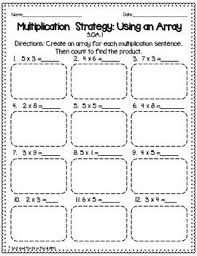Multiplication Using Arrays Worksheets Multiplication Teaching Multiplication Array Worksheets