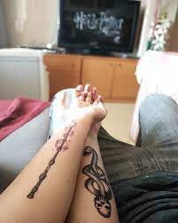 80 Matching Harry Potter Tattoos For Couples Who Will Always Stay Together Matching Harry Potter Tattoos Harry Potter Tattoos Couple Tattoos