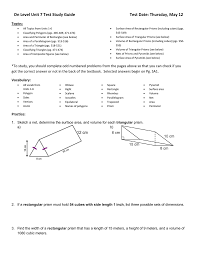 Broad overview of study unit 7 effects of the sequestration order: On Level Unit 7 Test Study Guide Topics