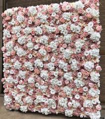 Silk Floral Wall Backdrop Panel For Party Decoration Artificial Hydrangea Fake Flower Wall For Wedding Photography Backdrop 40 60cm In 2020 Flower Wall Wedding Fake Flowers Decor Fake Flowers