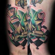The king and queen chess pieces tattoos. 60 King Chess Piece Tattoo Designs For Men Powerful Ink Ideas