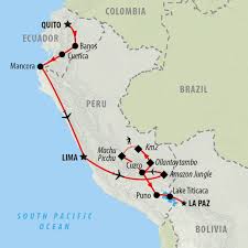 What companies run services between peru and ecuador? Bolivia Ecuador Peru Tour Highlights Of Ecuador Peru 26 Days Bolivia Tours South America Tours South America On The Go Tours