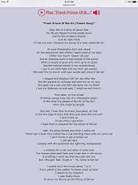 The fresh prince of bel air. Theme Lyrics Prince Of Bel Air Told You So Fresh Prince Of Bel Air