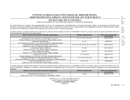 CONVOCATORIAS PARA CONCURSOS DE ADQUISICIONES, ARRENDAMIENTOS, OBRAS Y  SERVICIOS DEL SECTOR PUBLICO SECRETARIA DE ECONOMIA