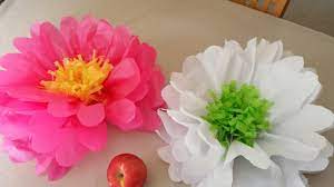 How To Make Giant Tissue Paper Flowers Tissue Paper Flowers Paper Flowers Tissue Paper Flowers Diy