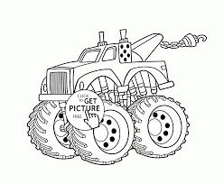 Funny Monster Truck Coloring Page For Kids Transportation Coloring Pages Printables Free Wu Monster Truck Coloring Pages Truck Coloring Pages Coloring Pages
