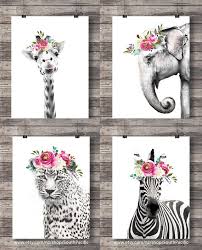 The best selection of royalty free crown draw vector art, graphics and stock illustrations. Set Of 4 Animal Printables Elephant Leopard Zebra Giraffe Etsy In 2021 Giraffe Art Etsy Art Prints Animal Decor