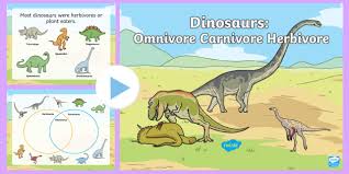 dinosaurs omnivore carnivore herbivore powerpoint