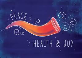 Colorful Shofar New Year Wishes Messages Rosh Hashanah Greetings New Year Wishes