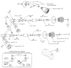 Universal faucet handle pair cold and hot water adapts and fits on all lever 2257 replacement handle stems for shower and/or bath mixers ada compliant maneral universal 3.2 out of 5 stars 19 $29.99 $ 29. Aquasource Shower Faucet Parts Diagram Redglassess