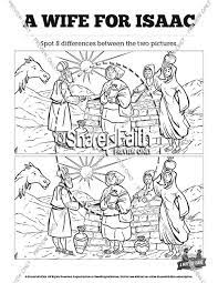 Abraham offers isaac (coloring page) coloring pages are a great way to end a sunday school lesson. Genesis 24 Isaac And Rebekah Sunday School Coloring Pages Sunday School Coloring Pages