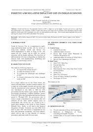 Negative impact of gst : Pdf Positive And Negative Impact Of Gst On Indian Economy A Dash