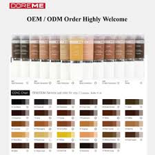 Tatto Ink Oem Odm Micro Semi Permanent Makeup Pigment