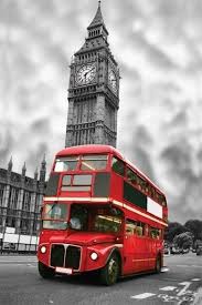 Tableau Pop Art London Bus Rouge En Face De Big Ben En Noir Et Blanc Photo Londres Bus Londres Photo Noir Et Blanc Paysage