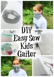 Easy To Sew Kids Gaiter Mask Craftbits Com In 2020 Easy Sewing Sewing Kids