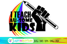 Download I Teach Au Some Kids Autism Svg Graphic By Artinrhythm Creative Fabrica PSD Mockup Templates