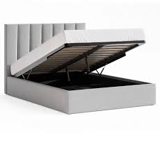 For example, the entire frame and the headboard possess soft texture due to the soft upholstery. Stunning Designer Bed Head Double Queen King Grey Fabric Gas Lift Storage Bed Frame Buy Storage Bed Frame Grey Fabric Gas Lift Storage Bed Frame Storage Bed Frame With Gas Lift Product On