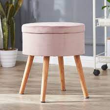 The dressing table & stool set features 2 large storage drawers with plenty of space for any accessories or essentials and a matching stool. European Dressing Table Stool Makeup Stool Modern Minimalist Bedroom Makeup Creative Low Stool Shoe Bench Storage Footstool Stools Ottomans Aliexpress
