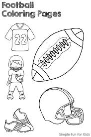 Football Coloring Pages Simple Fun For Kids Football Coloring Pages Sports Activities For Kids Preschool Coloring Pages