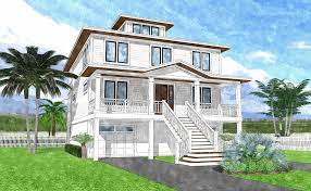 Beach house plans on piers. Halyard Bay Coastal House Plans From Coastal Home Plans