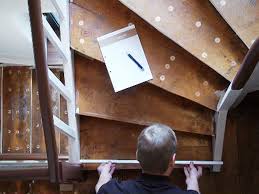 Drücken sie die zweite diele in die verriegelung der ersten diele. Alte Stufen Renovieren Laminat Auf Treppen Verlegen Bauen De