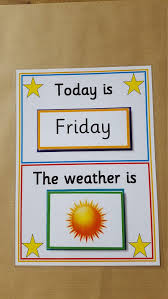 Children S Calendar Days Of The Week Weather Etsy Alphabet Activities Preschool Kids Calendar Teaching Calendar