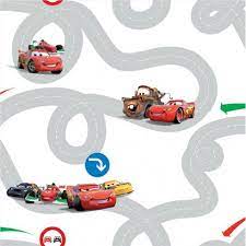 Disney cars bedroom wallpaper biography a bedroom is a private room where people usually sleep for the night or relax during the day. Cars Racetrack Wallpaper Df72599 Disney Cars Tapet Disney