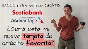 This offer is valid for residents of the bahamas with an active scotiabank / aadvantage credit card under the code(s) sbb for redemption of roundtrip aadvantage milesaaver® awards in main cabin for 20,000 miles; Nueva Tarjeta De Credito De Viajes Favorita Scotiabank Aadvantage 10 000 Millas Gratis Youtube