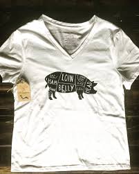 pig tshirt butcher shirt meat cuts pork cuts butcher chart pig cuts chart