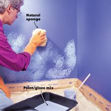 How To Sponge Paint A Wall Diy Walls are big visual surfaces, and the key is to get some life in them.