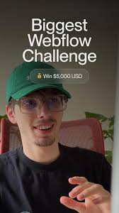 The biggest @Webflow Community Challenge ever. , 4 weeks to create a sick  landing page to celebrate the new Webflow Interactions with  @gsap_greensock. And the winner takes all:, 💰$5000 cash, ✈️ ticket ...