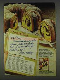 We did not find results for: 1978 Duncan Hines Fudge Marble Pound Cake Ad