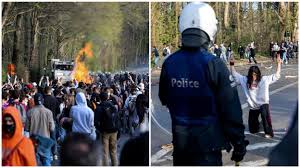 Het ter kamerenbos is een bos en park in de belgische hoofdstad brussel. Le Rassemblement Au Bois De La Cambre A Bruxelles Degenere En Emeute 22 Arrestations Et Plusieurs Dizaines De Blesses Videos