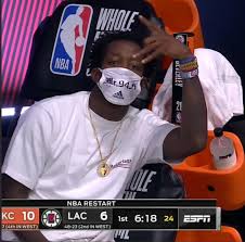 Despite the rumors of him being enaged with his girlfriend amber spencer in 2014, neither of them has addressed it personally. Photo Patrick Beverley Wearing Mr 94 Feet Adidas Face Mask