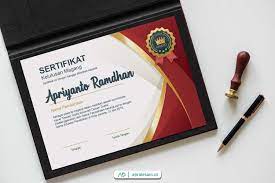 Jasa Desain Sertifikat Murah Elegan Apridesain Desain Desain Grafis Grafis