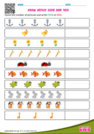 A single exercise is given on each worksheet. Free Printable Math Even And Odd Worksheets For The Kids Of Grade 1 With Common Core Kids Math Worksheets Math Addition Worksheets Free Kindergarten Worksheets