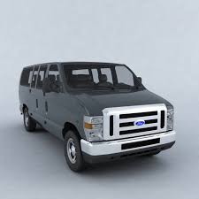 Ford Ecoline Transit 3d Model Max C4d Obj 3ds Fbx Lwo Stl 3dexport Com By Megagers Ford 3d Model Wagon