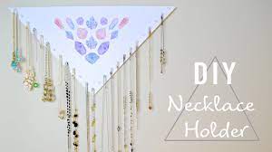 It is important for the tape to be pressed tightly and not leave spaces where the paint can bleed through. Diy Easy Cheap Necklace Holder 20 Necklaces Youtube