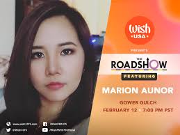 Indie pop singer-songwriter Marion Aunor will be boarding the Wish USA Bus 