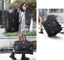 Amazon.com: Bolsa de lona expandible con ruedas de gran ...