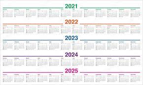 Check spelling or type a new query. Year 2021 2022 2023 2024 2025 Calendar Vector Design Template Simple And Clean Design 416669576 Larastock