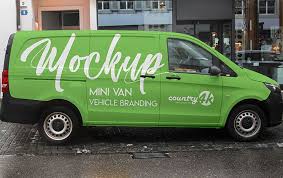 Free Mini Van Vehicle Branding Mockup In 4k Mini Van Car Brands Branding Mockups