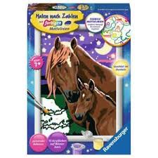 Malen nach zahlen kinder ravensburger. Ravensburger Malen Nach Zahlen Pferde Mal Set Malvorlage Vorlage Bild Kinder Ebay