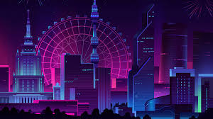 Hd 1080p, 2k, 4k, 5k hd wallpapers free download, these wallpapers are free download for pc, laptop, iphone, android phone and ipad desktop Download 1920x1080 Minimal Neon City Fireworks Wallpapers For Widescreen Wallpapermaiden