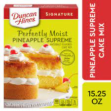 Pineapple cake as receitas lá de casa. Duncan Hines Signature Perfectly Moist Pineapple Supreme Naturally Flavored Cake Mix 15 25 Oz Walmart Com Walmart Com