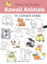 Draw with me a bear and learn how to draw animals. Amazon Com How To Draw Kawaii Animals In Simple Steps 9781782219187 Li Yishan Books